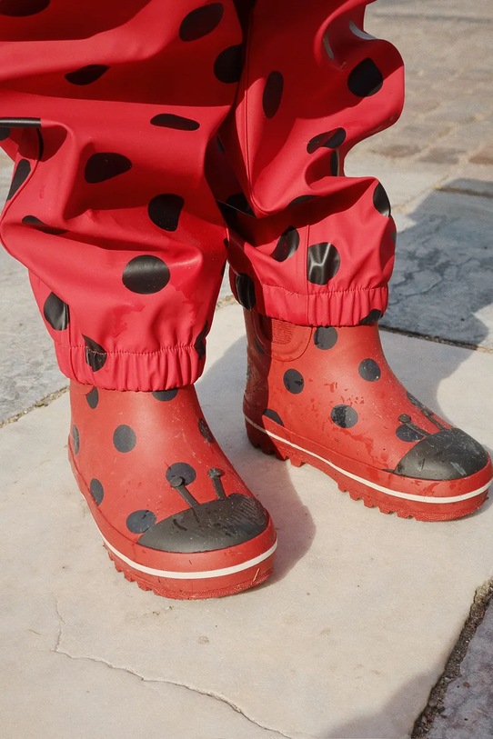 Konges Sløjd kalosze dziecięce CINELLE RAIN BOOT czerwony KS103454.9BYA