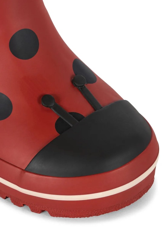 Chłopiec Konges Sløjd kalosze dziecięce CINELLE RAIN BOOT KS103454.9BYA czerwony