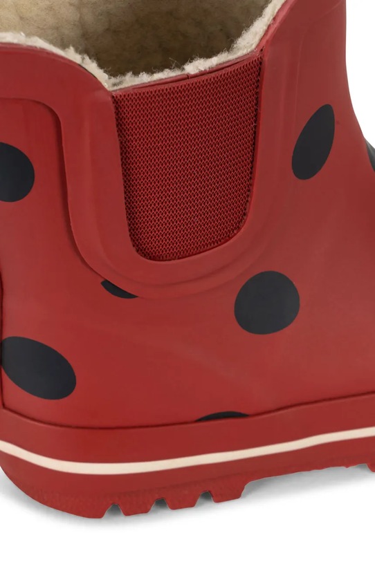 Konges Sløjd kalosze dziecięce CINELLE RAIN BOOT czerwony KS103454.9BYA