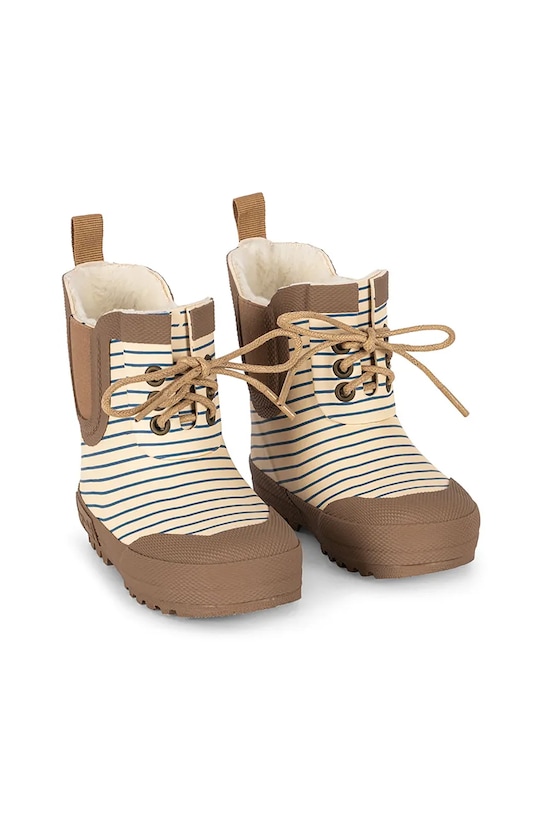 Dječje gumene čizme Konges Sløjd THERMO BOOTS PRINT bež KS103543.9BYA
