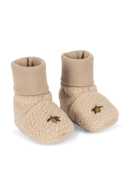 Konges Sløjd buty niemowlęce SAFA BOOTS GRS ocieplane beżowy KS103555.9BYA