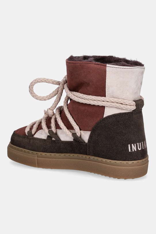 Obuwie Inuikii śniegowce zamszowe PATCHWORK 3001.003.0072.G brązowy