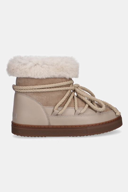 Παιδικές δερμάτινες μπότες χιονιού Inuikii CLASSIC HIGH 3001.002.0032 μπεζ AW25