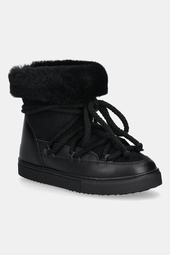 Παιδικές δερμάτινες μπότες χιονιού Inuikii CLASSIC HIGH δέρμα σαμουά μαύρο 3001.002.0032