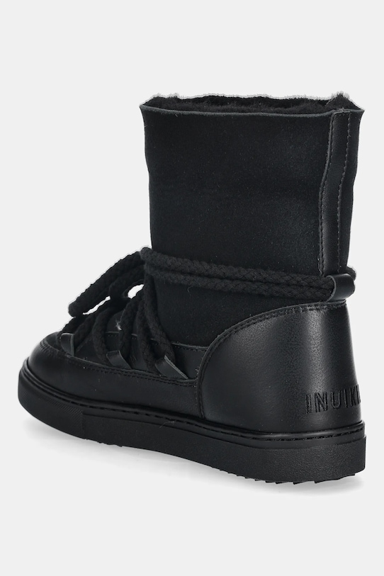 Băieți Inuikii ghete de zăpadă din piele pentru copii CLASSIC HIGH 3001.002.0032 negru
