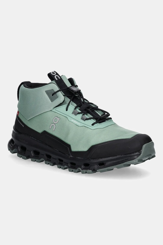 ON running buty dziecięce Cloudhero Mid Waterproof syntetyczny zielony 3YD30024331