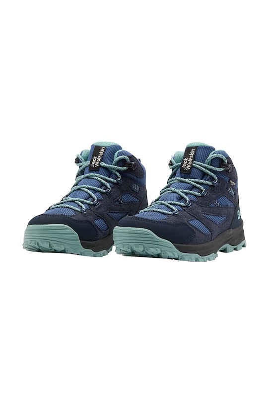 Dětské boty Jack Wolfskin VOJO TOUR TEXAPORE MID K A64104.34.40 námořnická modř AW25