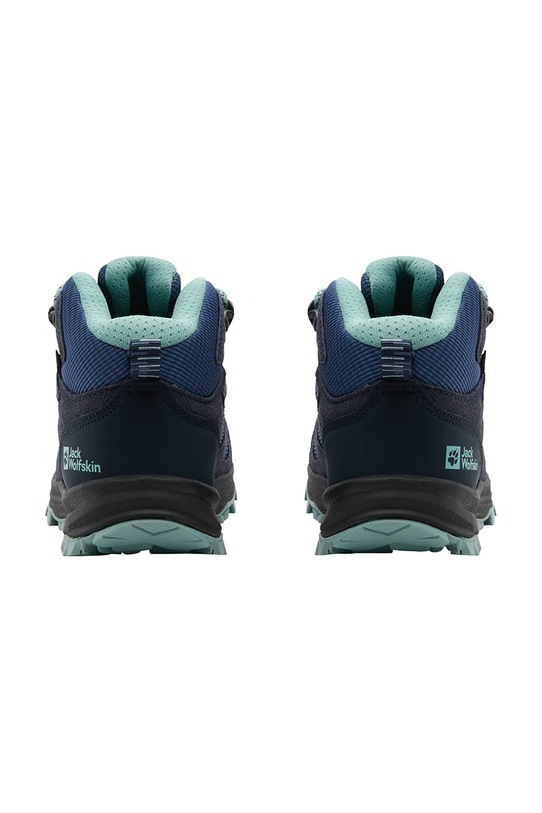 Chłopiec Jack Wolfskin buty dziecięce VOJO TOUR TEXAPORE MID K A64104.34.40 granatowy