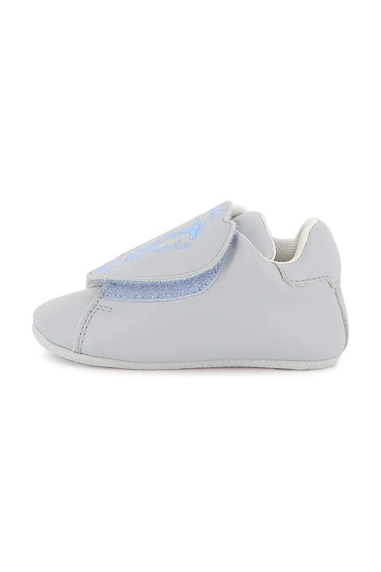 Kenzo Kids buty zimowe skórzane niemowlęce nieocieplane niebieski K61226