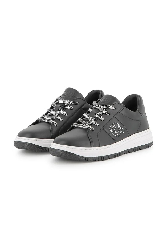 Chłopiec Karl Lagerfeld sneakersy skórzane niemowlęce Z30988.30.35 czarny