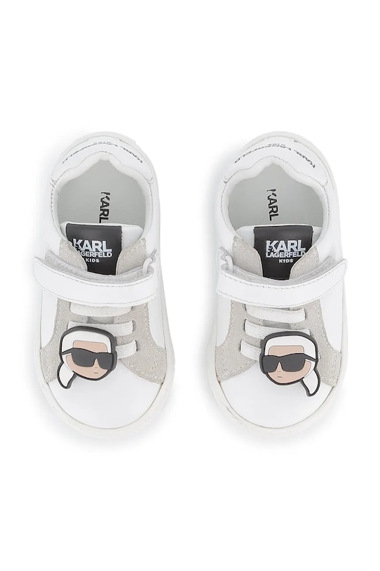 Karl Lagerfeld sneakersy skórzane dziecięce biały Z30991