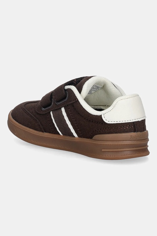 Chłopiec Polo Ralph Lauren sneakersy dziecięce HERITAGE COURT III T-TOE EZ RL03358201 brązowy