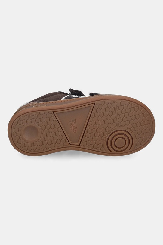 Polo Ralph Lauren sneakersy dziecięce HERITAGE COURT III T-TOE EZ RL03358201 brązowy