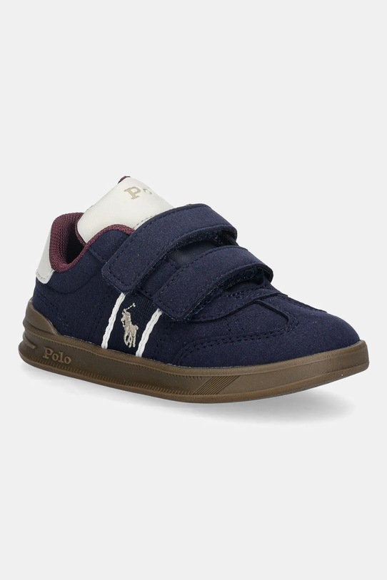 Polo Ralph Lauren sneakersy dziecięce HERITAGE COURT III T-TOE EZ imitacja zamszu granatowy RL03358411