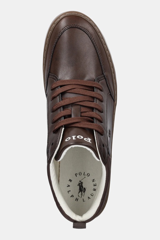 Παιδικά αθλητικά παπούτσια Polo Ralph Lauren ROWLAND καφέ RL03373201