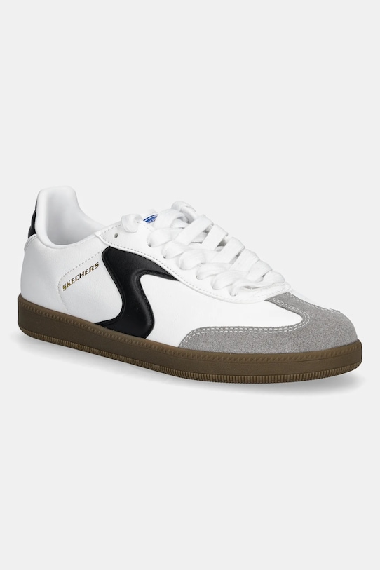 Skechers sneakers pentru copii HOTSHOT-JUNIOR VARSITY imitatie de piele intoarsa alb 418005L