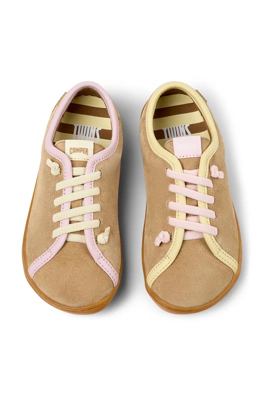 Детские ботинки из нубука Camper Peu Cami K's TWS нубук коричневый K800663.25.27.TWS