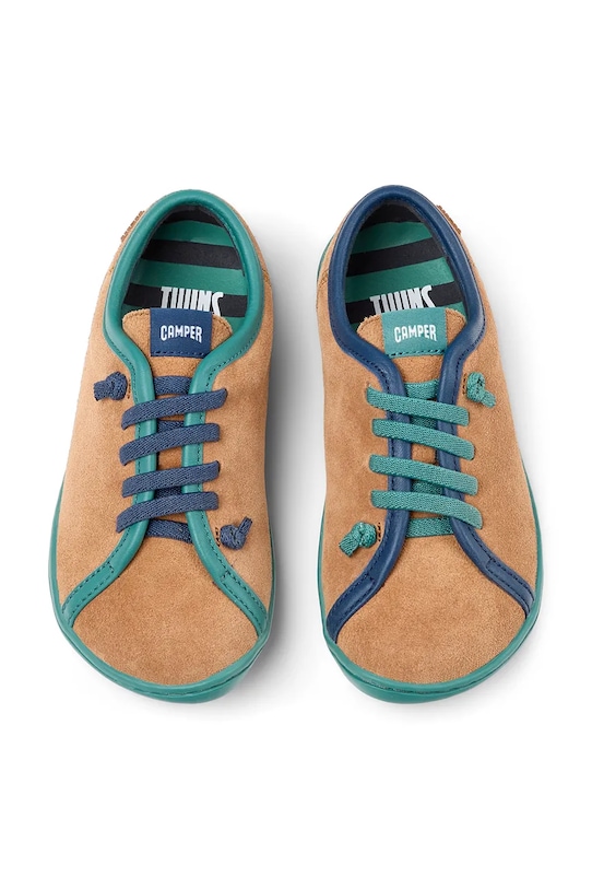 Детские ботинки из нубука Camper Peu Cami K's TWS нубук коричневый K800663.25.27.TWS