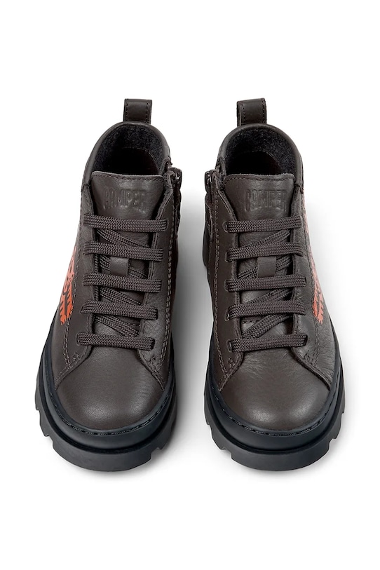 Детские кожаные полуботинки Camper Brutus Kids серый K900370.28.34