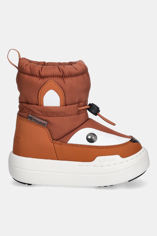 Moon Boot śniegowce dziecięce MB JR PARK TUBE MID ANIMAL WP 80D3440100.27.34 brązowy AW25