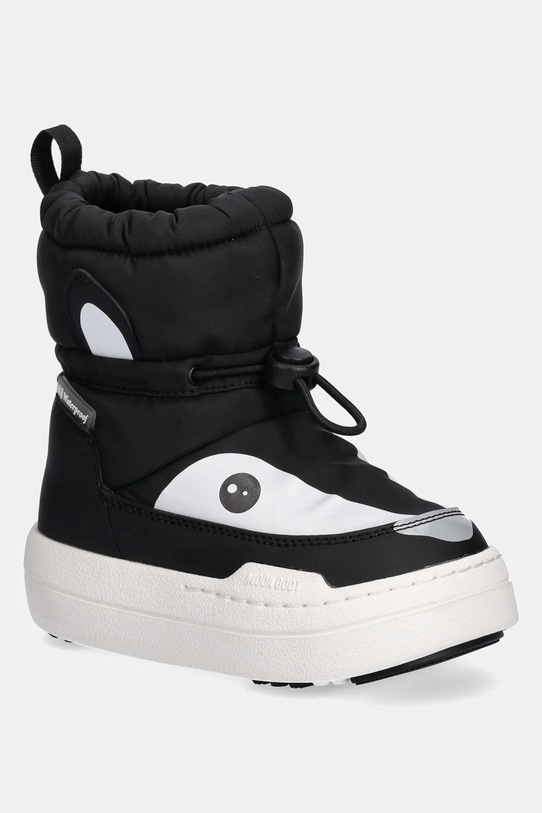 Moon Boot śniegowce dziecięce MB JR PARK TUBE MID ANIMAL WP imitacja skóry licowej czarny 80D3440100.27.34