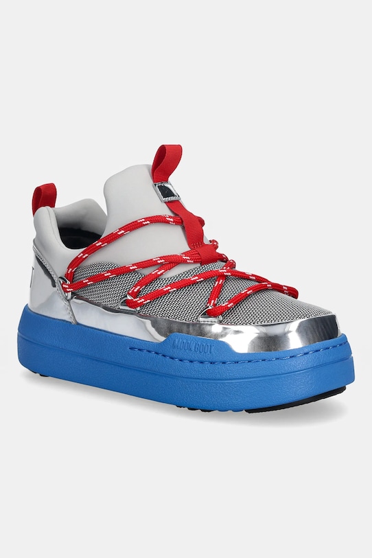 Детские сапоги Moon Boot MB JR PARK LOW LACE SPACE RACE с утеплением мультиколор 80D3440120.35.38