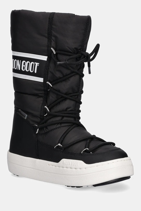Moon Boot buty zimowe dziecięce MB JR PARK TUBE LACE WP imitacja skóry licowej czarny 80D3440130.35.38
