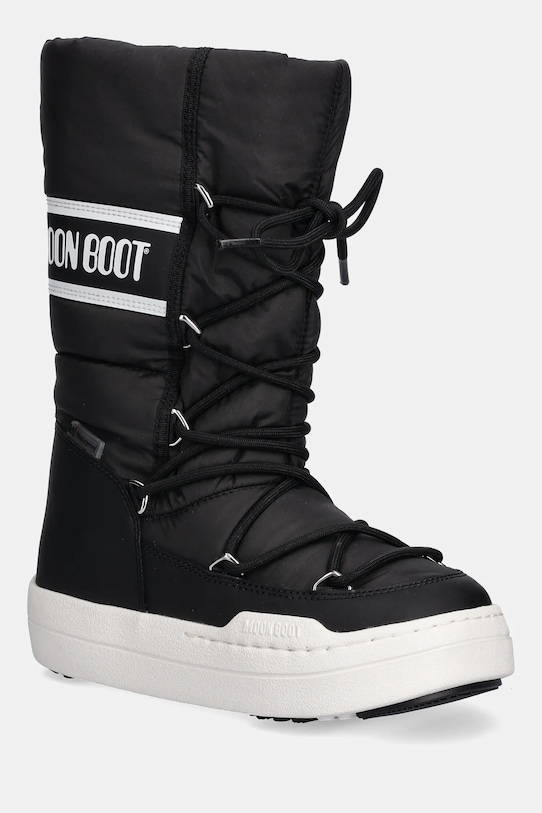 Moon Boot buty zimowe dziecięce MB JR PARK TUBE LACE WP imitacja skóry licowej czarny 80D3440130.35.38