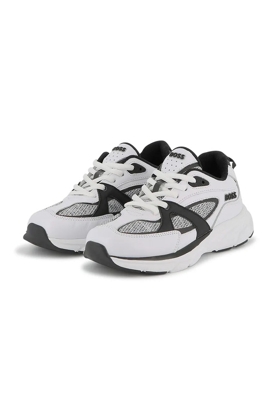 BOSS sneakersy dziecięce tekstylny biały J52570.36.41