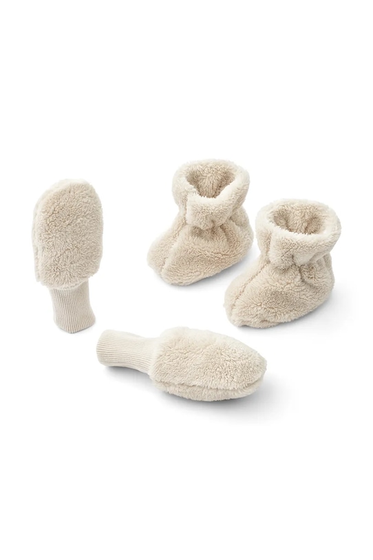 Liewood pantofi pentru bebeluși Fernanda Baby Gift Set textil bej LW19218.9BYA