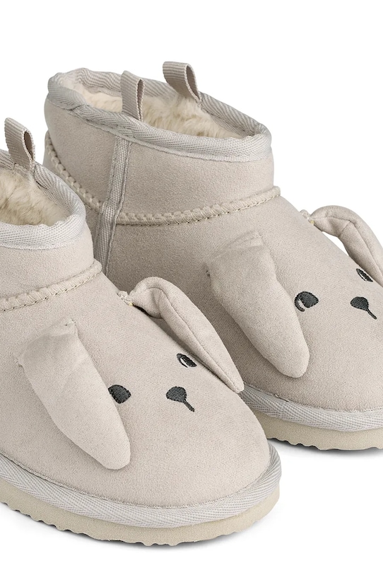 Liewood încălțăminte de iarnă Alban Rabbit Shoes LW20348.9BYA gri AW25