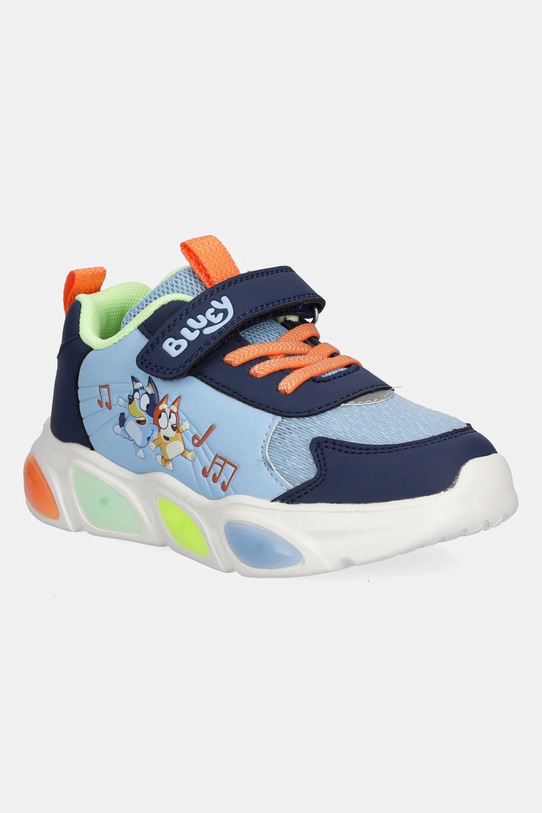 Garvalin sneakersy dziecięce imitacja skóry licowej niebieski 251856