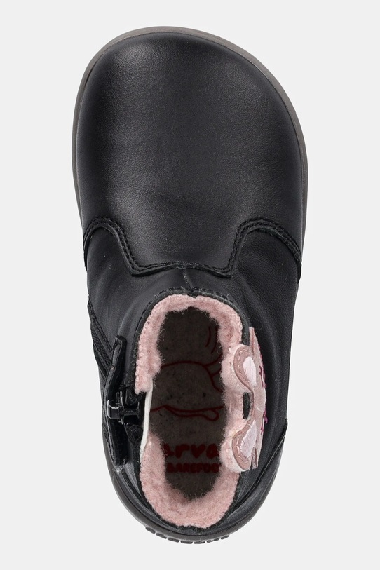 Garvalin buty zimowe skórzane dziecięce czarny 251301.19.23
