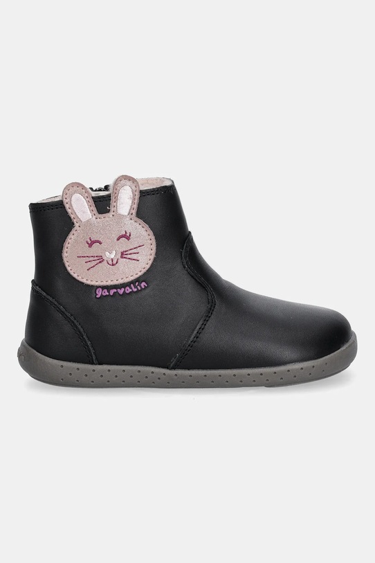 Garvalin buty zimowe skórzane dziecięce 251301.24.26 czarny AW25