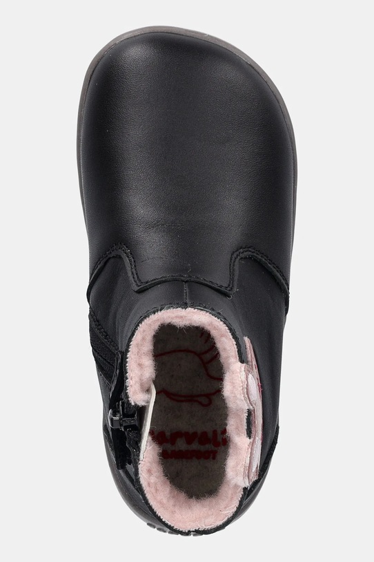 Garvalin buty zimowe skórzane dziecięce czarny 251301.24.26