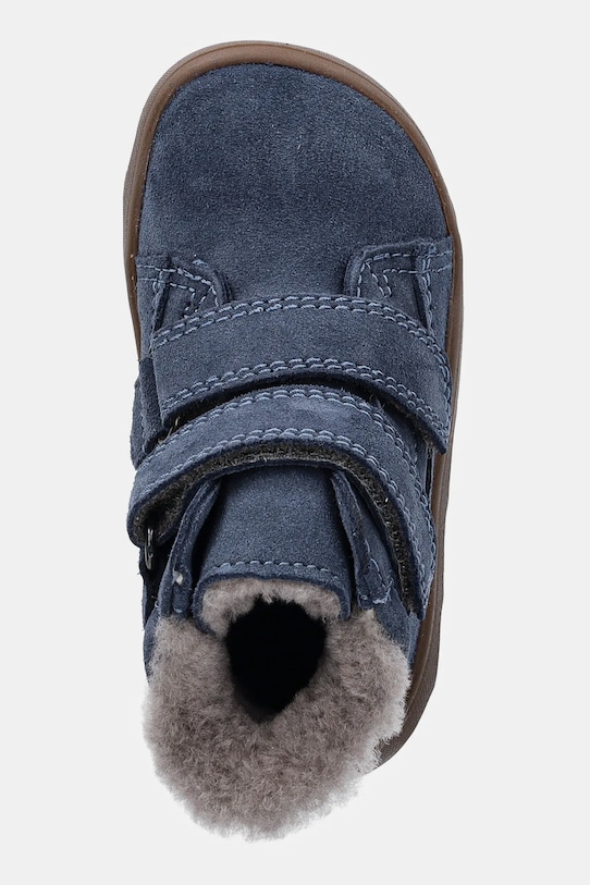 Froddo buty zimowe zamszowe dziecięce ZERU TEX FURRY BAREFOOT niebieski G2110151.21.24