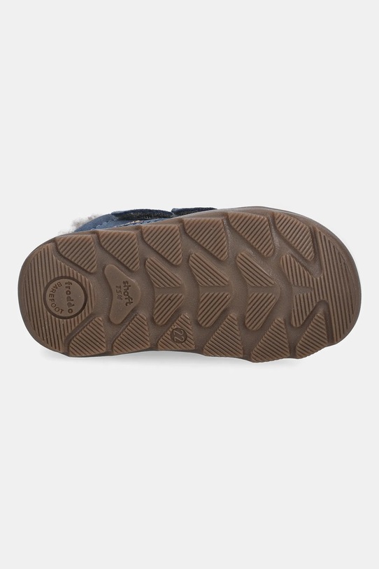 Froddo buty zimowe zamszowe dziecięce ZERU TEX FURRY BAREFOOT G2110151.21.24 niebieski