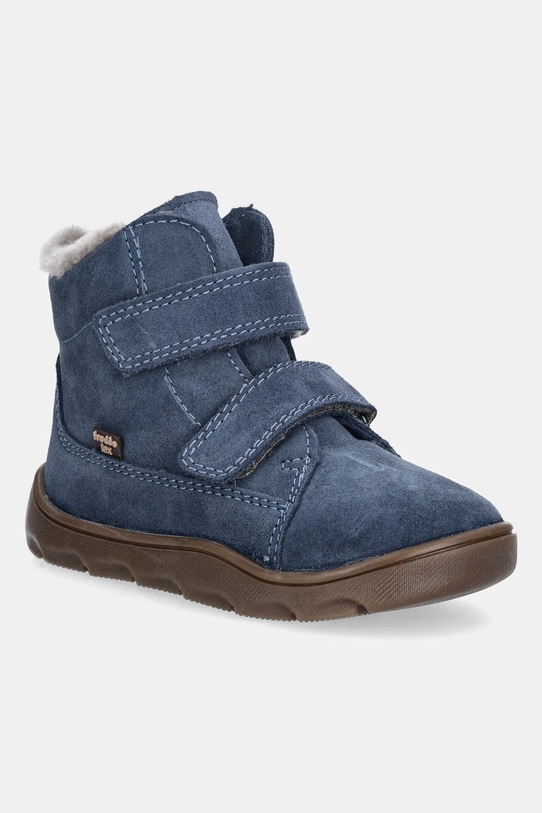 Παιδικές χειμερινές μπότες σουέτ Froddo ZERU TEX FURRY BAREFOOT μόνωση μπλε G2110151.25.30