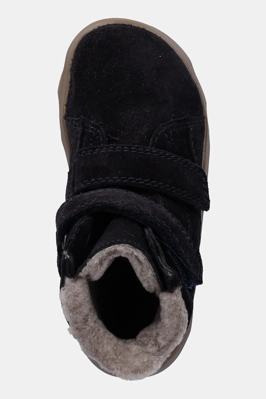 Detské zimné semišové topánky Froddo ZERU TEX FURRY BAREFOOT tmavomodrá G2110151.25.30