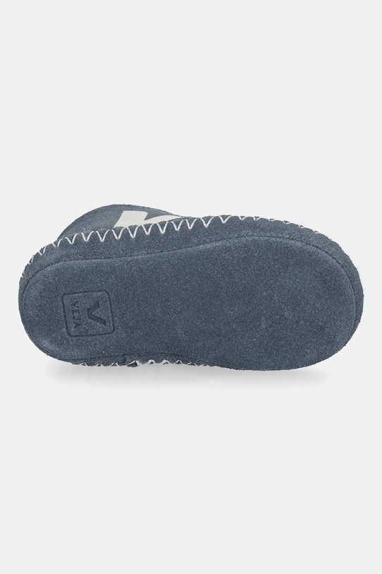 Veja buty zamszowe niemowlęce Baby Winter Light ZZ lekko ocieplane niebieski BA0321028C