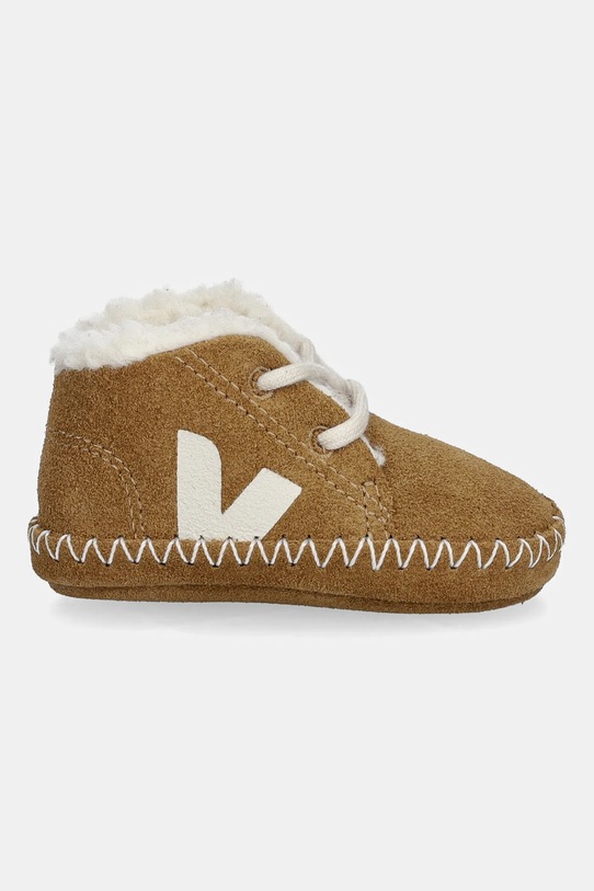 Čevlji iz semiša za dojenčka Veja Baby Winter Light ZZ BA0321030C rjava AW25