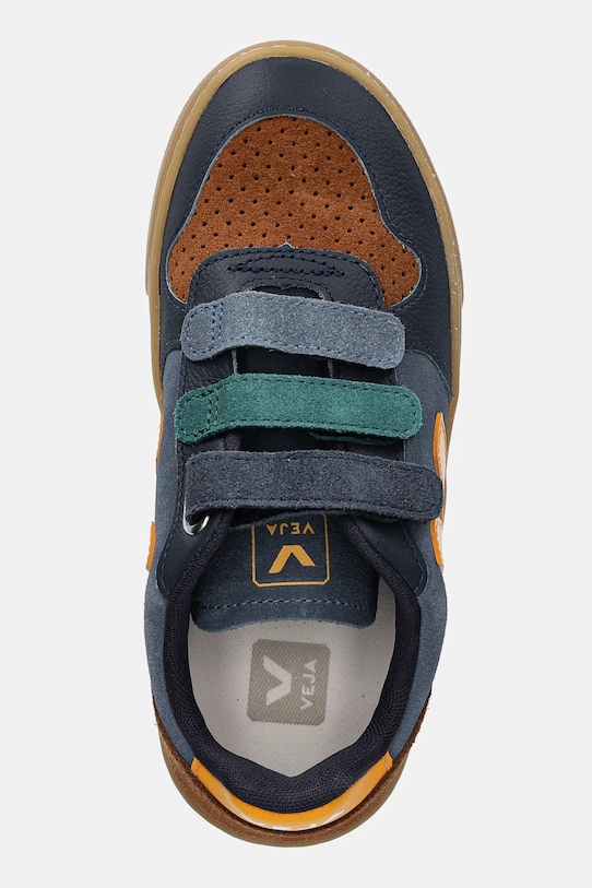 Veja scarpe da ginnastica per bambini in pelle Small V-10 blu CV0320986C.28.35