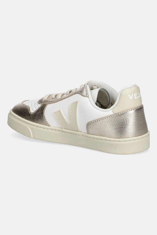 Chłopiec Veja sneakersy skórzane dziecięce Small V-10 Laces CX0521003C.28.35 złoty