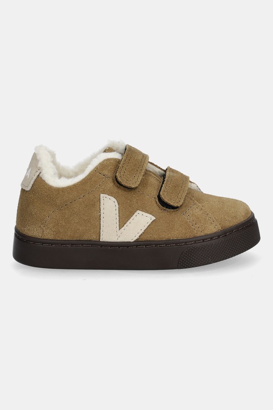 Veja sneakersy zamszowe dziecięce Small Esplar Winter SF0320983C.22.27 brązowy AW25