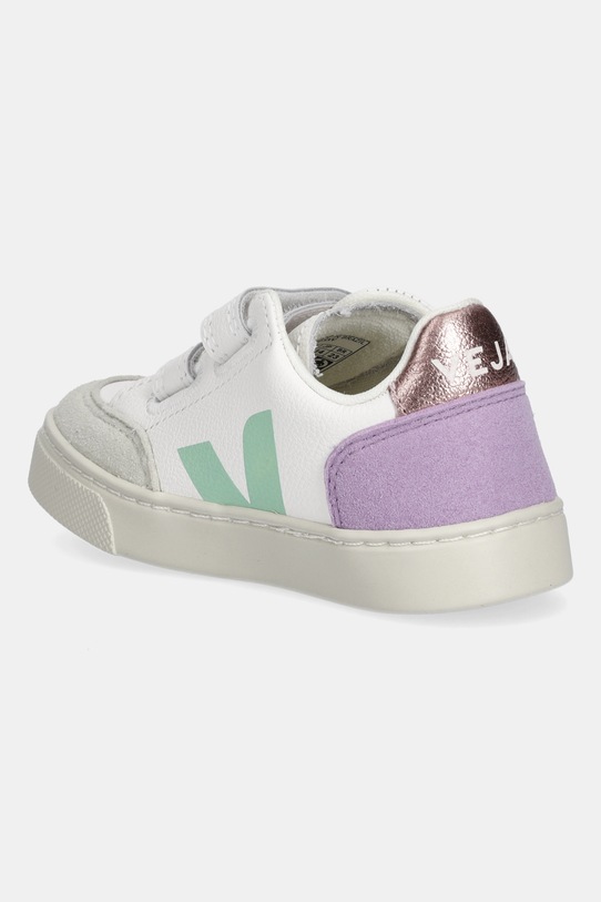 Chłopiec Veja sneakersy skórzane dziecięce Small V-12 XV0503793C.22.27 biały
