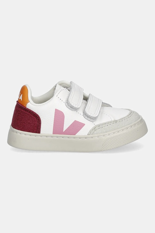 Παιδικά δερμάτινα αθλητικά παπούτσια Veja Small V-12 XV0520979C.22.27 λευκό AW25