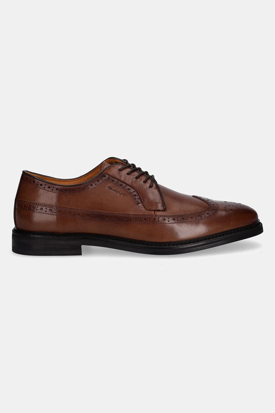 Δερμάτινα κλειστά παπούτσια Gant Bidford 31631145 καφέ AW25