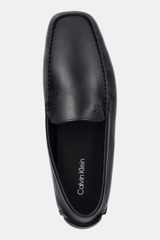 Δερμάτινα μοκασίνια Calvin Klein DRIVER LTH μαύρο HM0HM01864