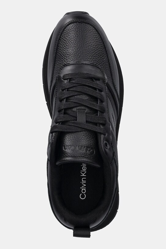 Tenisky Calvin Klein LOW PROF RUNN LACEUP TAPE černá HM0HM01897
