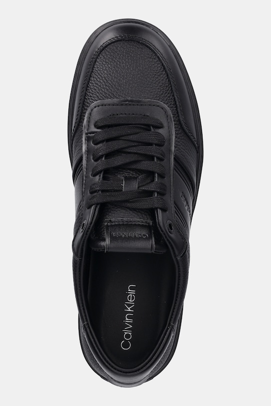 Tenisky Calvin Klein CLEAN CUP LOW LACE TAPE černá HM0HM01898